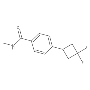 4-(3,3-difluorocyclobutyl)-N-methylbenzamide结构式