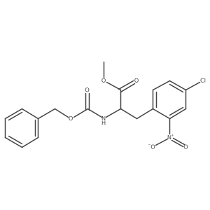 Methyl 2-{[(benzyloxy)carbonyl]amino}-3-(4-chloro-2-nitrophenyl)propanoate结构式