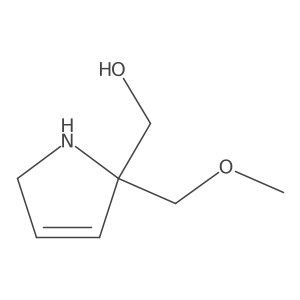 [2-(methoxymethyl)-2,5-dihydro-1H-pyrrol-2-yl]methanol Structure