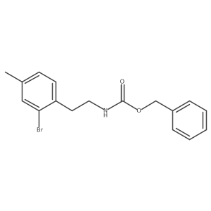 Benzyl 2-bromo-4-methylphenethylcarbamate结构式