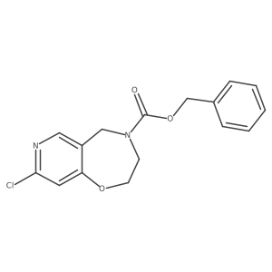 benzyl 8-chloro-2H,3H,4H,5H-pyrido[3,4-f][1,4]oxazepine-4-carboxylate Structure