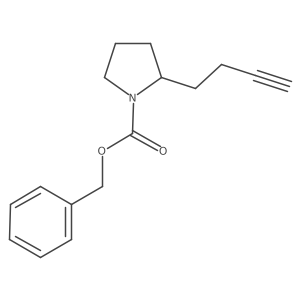 Benzyl 2-(but-3-yn-1-yl)pyrrolidine-1-carboxylate Structure