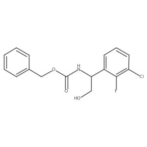 benzyl N-[1-(3-chloro-2-fluorophenyl)-2-hydroxyethyl]carbamate结构式