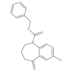 benzyl 7-chloro-5-oxo-2,3,4,5-tetrahydro-1H-1-benzazepine-1-carboxylate结构式