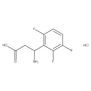 3-Amino-3-(2,3,6-trifluorophenyl)propanoic acid hydrochloride Structure