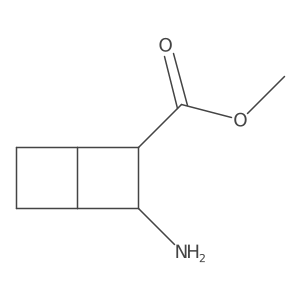Methyl 3-aminobicyclo[2.2.0]hexane-2-carboxylate结构式