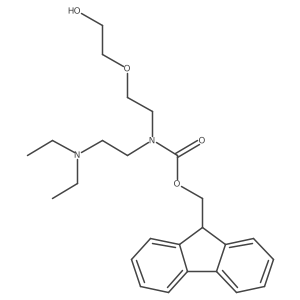 (9H-fluoren-9-yl)methyl N-[2-(diethylamino)ethyl]-N-[2-(2-hydroxyethoxy)ethyl]carbamate Structure