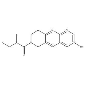 1-{3-bromo-6H,7H,8H,9H-pyrido[2,3-b]1,6-naphthyridin-7-yl}-2-methylbutan-1-one Structure