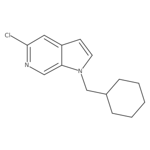 5-Chloro-1-(cyclohexylmethyl)-1H-pyrrolo[2,3-c]pyridine结构式