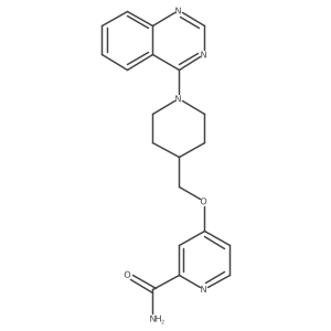 4-{[1-(Quinazolin-4-yl)piperidin-4-yl]methoxy}pyridine-2-carboxamide结构式