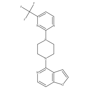 2-(4-{Furo[3,2-c]pyridin-4-yl}piperazin-1-yl)-4-(trifluoromethyl)pyrimidine Structure