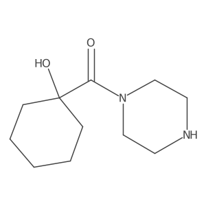 (1-Hydroxycyclohexyl)-piperazin-1-ylmethanone结构式
