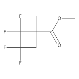 Methyl2,2,3,3-tetrafluoro-1-methylcyclobutane-1-carboxylate结构式