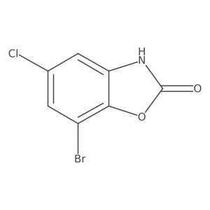 7-Bromo-5-chloro-2,3-dihydro-1,3-benzoxazol-2-one Structure