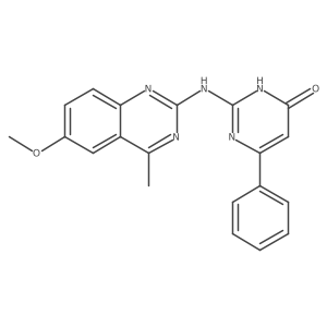 2-[(6-Methoxy-4-methylquinazolin-2-yl)amino]-6-phenylpyrimidin-4-ol结构式