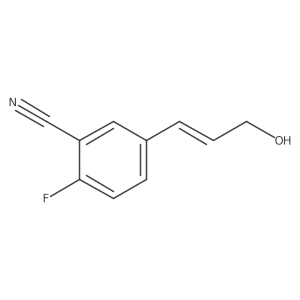 2-Fluoro-5-(3-hydroxyprop-1-en-1-yl)benzonitrile Structure