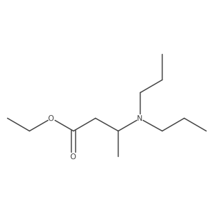 Ethyl 3-(dipropylamino)butanoate Structure