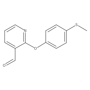 2-(4-Methylsulfanylphenoxy)-pyridine-3-carbaldehyde Structure