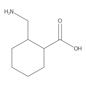 2-(Aminomethyl)cyclohexanecarboxylic acid结构式