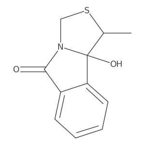 (1S,9bR)-9b-hydroxy-1-methyl-1,3-dihydro-[1,3]thiazolo[4,3-a]isoindol-5-one结构式