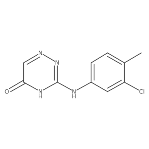 3-[(3-Chloro-4-methylphenyl)amino]-1,2,4-triazin-5-ol Structure