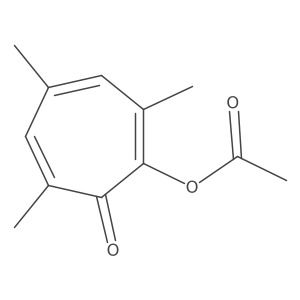 2-(Acetyloxy)-3,5,7-trimethyl-2,4,6-cycloheptatrien-1-one Structure