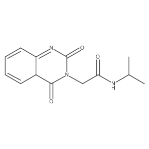 2-(2,4-dioxo-4aH-quinazolin-3-yl)-N-propan-2-ylacetamide结构式