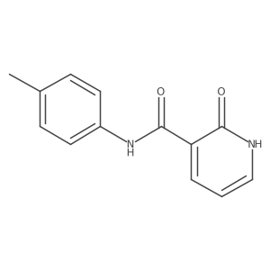 1,2-Dihydro-N-(4-methylphenyl)-2-oxo-3-pyridinecarboxamide结构式