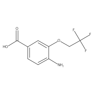 4-Amino-3-(2,2,2-trifluoroethoxy)benzoic acid Structure