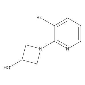 1-(3-Bromo-2-pyridinyl)-3-azetidinol Structure