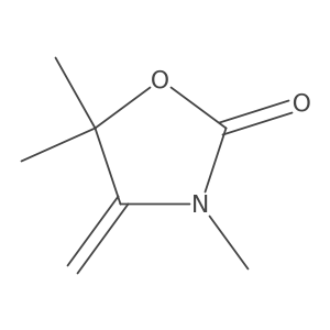 3,5,5-trimethyl-4-methylene-oxazolidin-2-one结构式