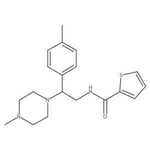 N-(2-(4-methylpiperazin-1-yl)-2-(p-tolyl)ethyl)thiophene-2-carboxamide Structure