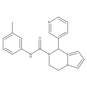 1-(pyridin-3-yl)-N-(m-tolyl)-3,4-dihydropyrrolo[1,2-a]pyrazine-2(1H)-carboxamide结构式