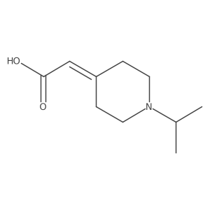 (1-Isopropylpiperidin-4-ylidene)acetic acid Structure