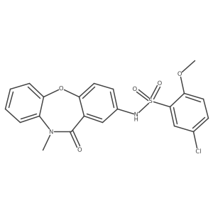 5-chloro-2-methoxy-N-(10-methyl-11-oxo-10,11-dihydrodibenzo[b,f][1,4]oxazepin-2-yl)benzenesulfonamide Structure