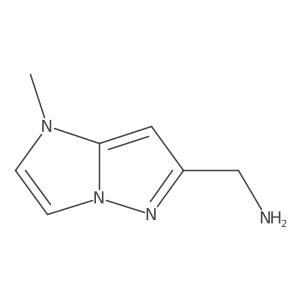 (1-methyl-1H-imidazo[1,2-b]pyrazol-6-yl)methanamine结构式