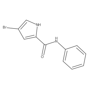 4-bromo-N-phenyl-1H-pyrrole-2-carboxamide结构式