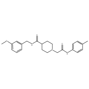 N-(3-methoxybenzyl)-1-(2-oxo-2-(p-tolylamino)ethyl)piperidine-4-carboxamide Structure