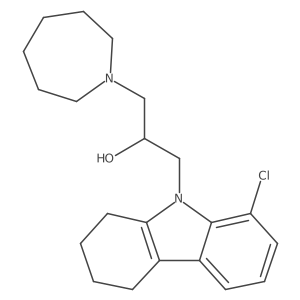 1-(azepan-1-yl)-3-(8-chloro-1,2,3,4-tetrahydro-9H-carbazol-9-yl)propan-2-ol Structure