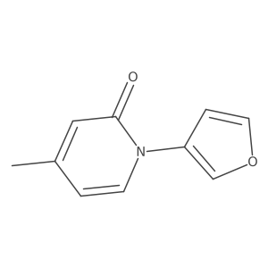 1-furan-3-yl-4-methyl-1H-pyridin-2-one结构式