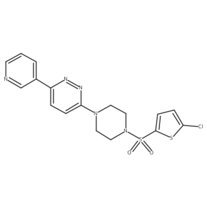3-(4-((5-Chlorothiophen-2-yl)sulfonyl)piperazin-1-yl)-6-(pyridin-3-yl)pyridazine Structure
