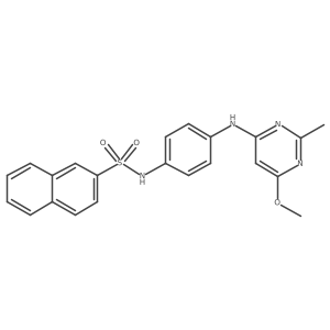N-(4-((6-methoxy-2-methylpyrimidin-4-yl)amino)phenyl)naphthalene-2-sulfonamide Structure