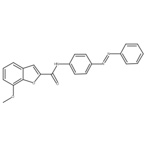 (E)-7-methoxy-N-(4-(phenyldiazenyl)phenyl)benzofuran-2-carboxamide Structure