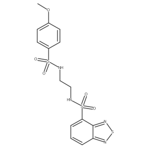 N-(2-{[(4-methoxyphenyl)sulfonyl]amino}ethyl)-2,1,3-benzothiadiazole-4-sulfonamide结构式