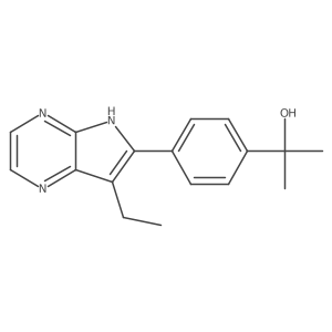2-(4-(7-Ethyl-5H-pyrrolo[2,3-b]pyrazin-6-yl)phenyl)propan-2-ol Structure