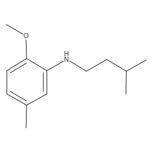 2-methoxy-5-methyl-N-(3-methylbutyl)aniline Structure