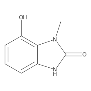 1,3-Dihydro-7-hydroxy-1-methyl-2h-benzimidazol-2-one结构式