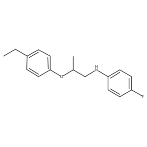 N-[2-(4-Ethylphenoxy)propyl]-4-fluoroaniline结构式