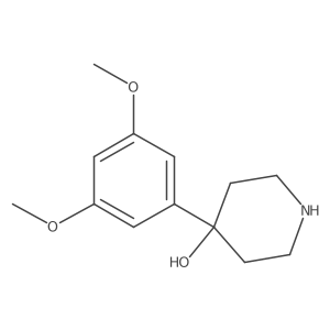 4-(3,5-Dimethoxyphenyl)piperidin-4-ol结构式
