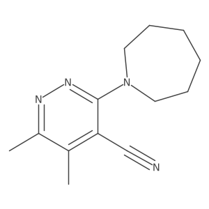 3-(Azepan-1-yl)-5,6-dimethylpyridazine-4-carbonitrile Structure